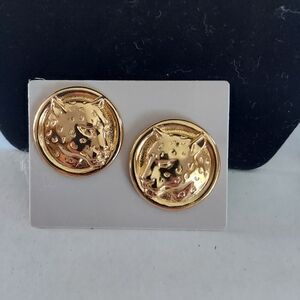 Vintage Avon Safari Style Leopard Earrings